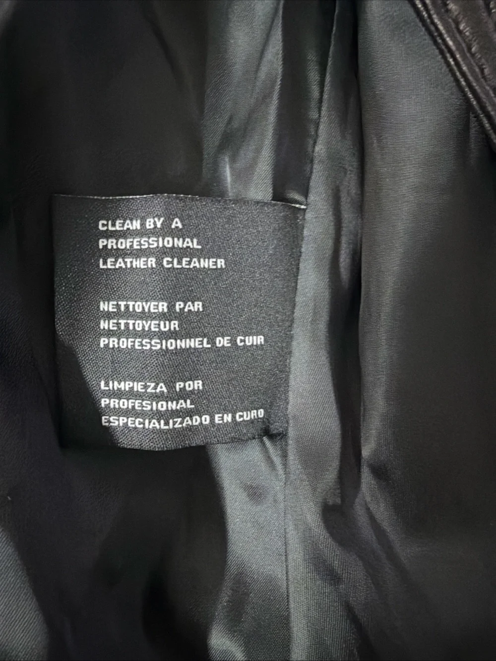 Michael Khor Women's Black Leather Moto Jacket Med
